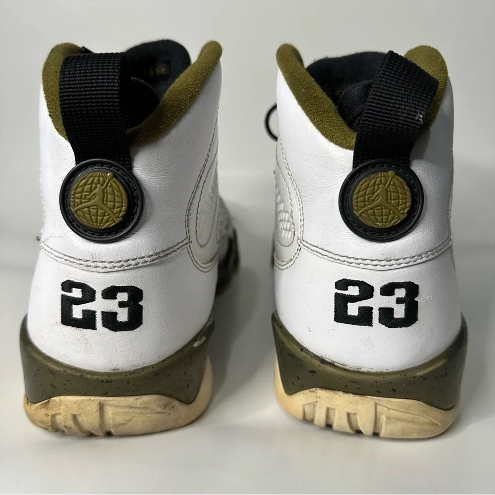 Nike Air Jordan 9’s Statue Sneakers Retro White Gold‎ IX 2015